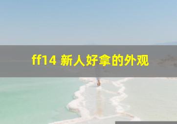 ff14 新人好拿的外观